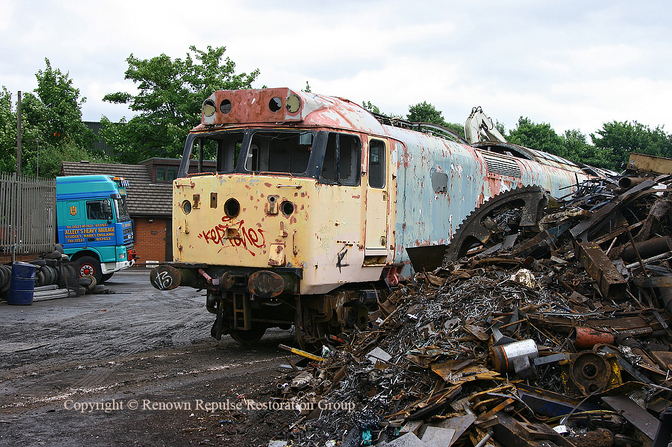 Another view of 50040 in the yard at Simms